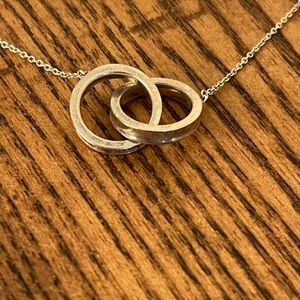 Tiffany & Co Interlocking Rings 1837 Sterling Silver